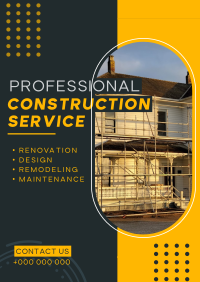 Modern Construction Service Poster