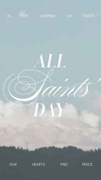 All Saints' Day Minimalist Video