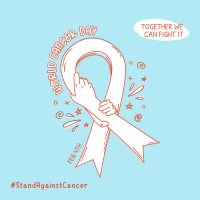 World Cancer Day Holding Instagram Post Design