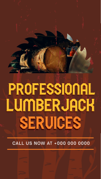 Professional Lumberjack Services Facebook Story