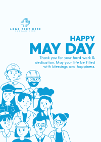 Happy May Day Workers Flyer