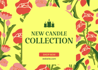 New Candle Collection Postcard