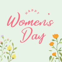 Floral Women's Day Linkedin Post