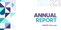 Annual Report Shards Twitter Post Design