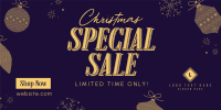 Christmas Holiday Shopping Sale Twitter Post