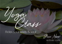 Join Yoga Class Postcard