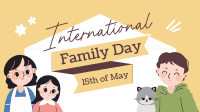 Cartoonish Day of Families Animation