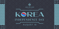 Independence Day of Korea Twitter Post