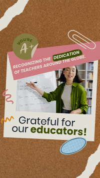 Educator Teacher's Day Facebook Story