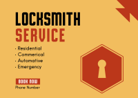 Locksmith Services Postcard