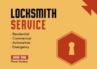 Locksmith Postcard example 4