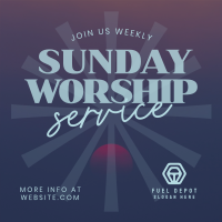 Sunday Worship Instagram Post Image Preview