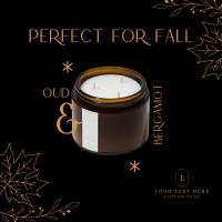Fall Scented Candle Instagram Post Design