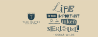 Life is Important Quote Facebook Cover Image Preview