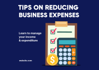 Reduce Expenses Postcard