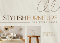 Stylish Furniture Store Postcard