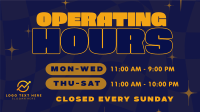 Quirky Operating Hours Animation