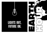 Earth Hour Movement Postcard