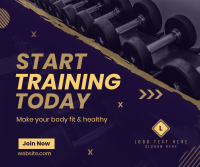 Gym Training Facebook Post