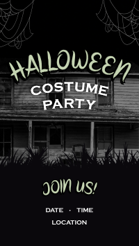 Haunted Halloween Party Facebook Story