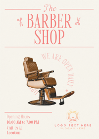 Editorial Barber Shop Poster