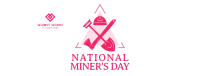 Miner's Day Badge Facebook Cover Image Preview