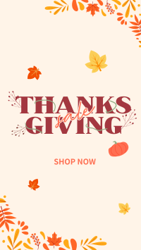 Thanksgiving Autumn Sale Instagram Reel Design