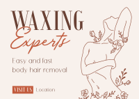Waxing Hair Removal Postcard example 4