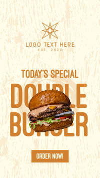 Double Burger Facebook Story