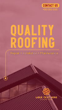 Quality Roofing Instagram Story