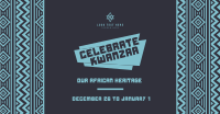 Celebrate Kwanzaa Heritage Facebook Ad