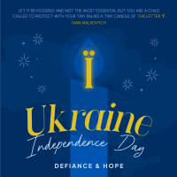 Ukraine Independence Quote Instagram Post