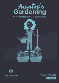 Auntie's Gardening Flyer