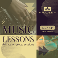 Cool Music Lessons Instagram Post