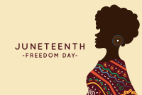 Beautiful Woman Juneteenth Pinterest Cover Image Preview