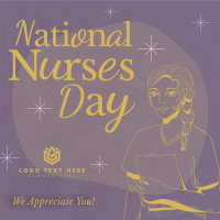 Midcentury Nurses' Day Linkedin Post