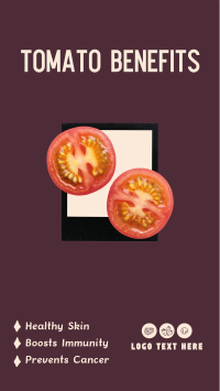 Tomato Benefits Facebook Story