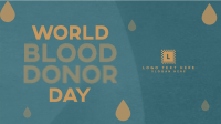 Minimalist Blood Donor Day Animation