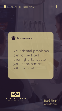 Dental Appointment Reminder TikTok Video