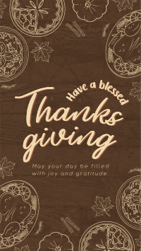 Blessed Thanksgiving Instagram Reel Design