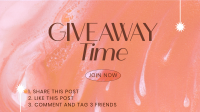 Giveaway Time Announcement Facebook Event Cover