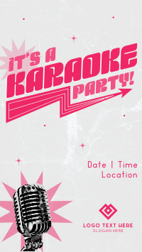Sparkly Karaoke Party Facebook Story