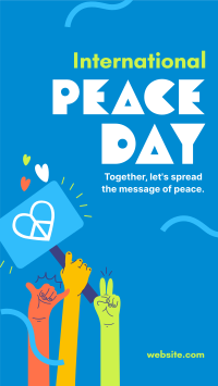 United for Peace Day Instagram Story