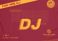 Seasoned DJ for Events Postcard