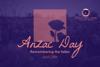 Remembering Anzac Pinterest Cover Design