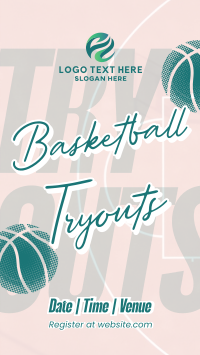 Basketball Game Tryouts Facebook Story