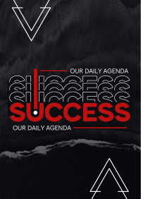 Success as Daily Agenda Flyer