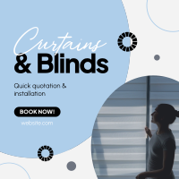 Curtains & Blinds Installation Instagram Post