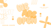 Bubble Open Announcement Facebook Event Cover