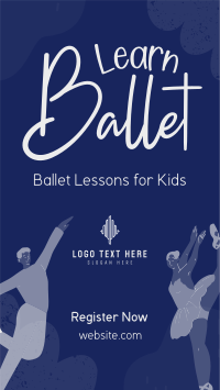 Kids Ballet Lessons Facebook Story